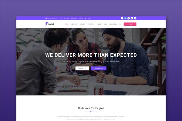 Download Fugiat - Material Design HTML Template Material Design