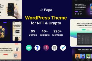 Download Fugu - NFT & Crypto WordPress Theme For NFT & Crypto websites, Crypto Currency, Bitcoin, Cryptocurrency Landing Page