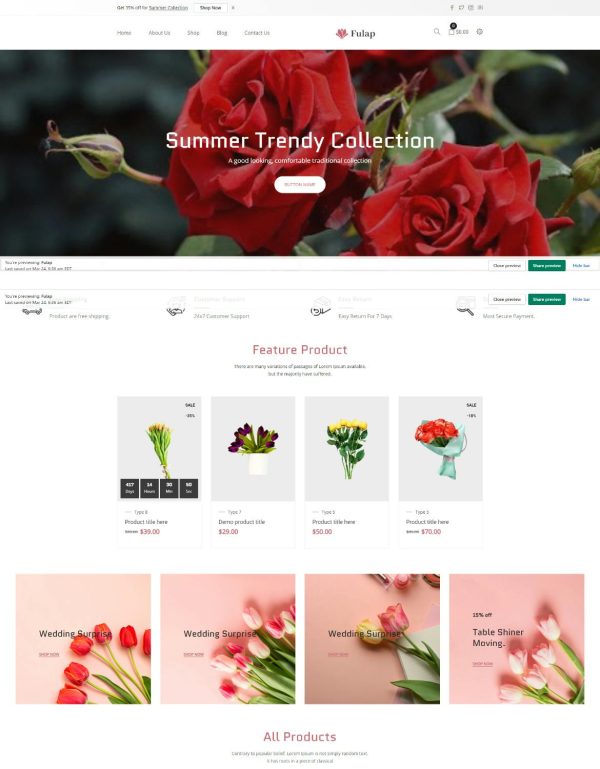 Download Fulap - Flower Store Shopify Theme Fulap – Flower shop Shopify Theme is a sublime, responsive, and skilled Shopify theme