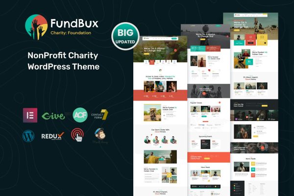 Download Fundbux - Charity & Fundraise WordPress Theme Nonprofit WordPress Theme (Fundbux) is a perfect nonprofit theme for charity and nonprofit purposes.