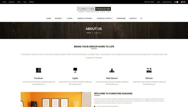 Download Furniture Paradise - Responsive Shopify Theme Interior and Furniture Store for Shopify. Easy to Customise Full-screen E-Commerce Theme.
