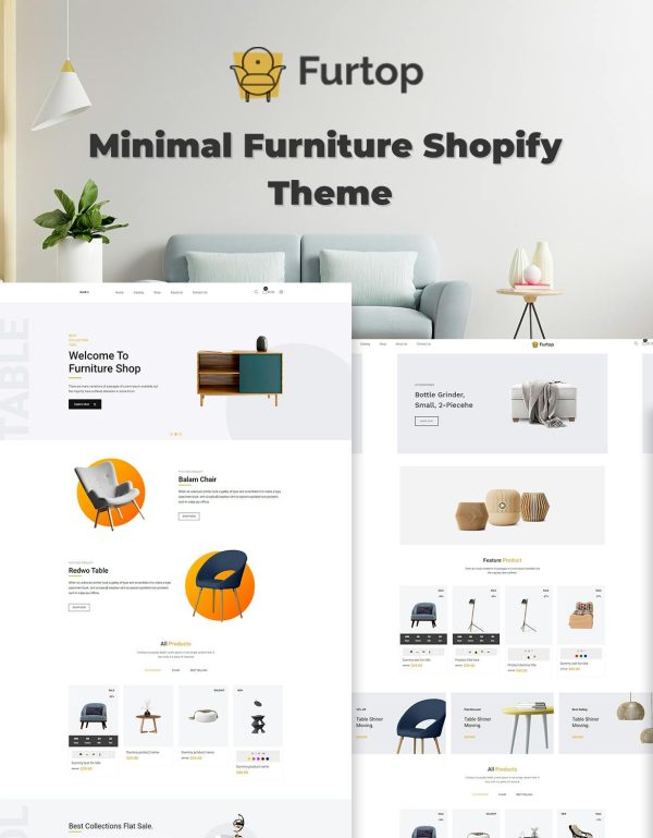 Download Furtop – Minimal Furniture Shopify Theme Minimal Furniture Shopify Theme and give your customers a unique, pleasant and authentic shopping