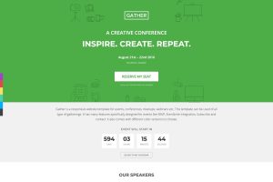 Download Gather - Event & Conference Landing Page WP Theme WPBakery Page Builder, Event Management, Powerful theme options panel