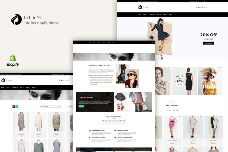 Download Glam - Fashion Shopify Theme Fashion Products, Trendy Accessories and Gadgets Selling Shopify Store eCommerce Theme