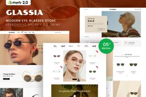 Download Glassia - Modern Eye Glasses Shopify 2.0 Theme Modern Eye Glasses Responsive Shopify 2.0 Theme
