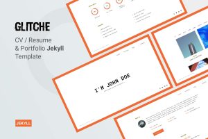 Download Glitche - Resume CV Portfolio Jekyll Theme CV Resume Jekyll, Personal Portfolio for Jekyll, Personal website, Onepage Personal Portfolio
