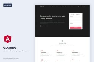 Download Globing - Angular 12 Landing Page Template Globing Angular Landing Page Template built in Angular 12 and bootstrap 5...