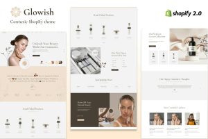 Download Glowish - Beauty Store Shopify Theme Skincare and Cosmetics eCommerce Shopify Theme. Makeup, Beauty care, Salon and Massage Spa Websites.
