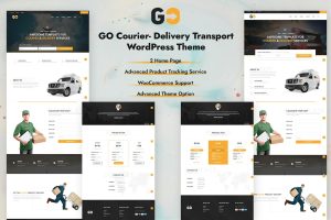 Download GO Courier– Delivery Transport WordPress Theme Shipment, delivery, and courier company WordPress Theme