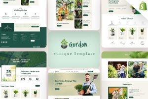 Download Gordon - Responsive Gardening Shop Shopify Theme Garden Materials, Seeds, Plants, Potting Equipment's, Soil, fertilizers & Landscaping ecommerce.