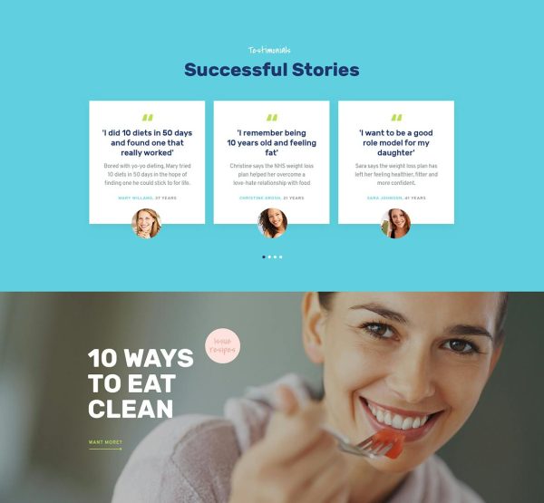 Download Gracioza Weight Loss Company & Healthy Blog WordPress Theme with Online Store