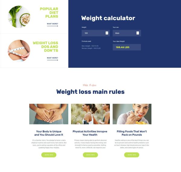 Download Gracioza Weight Loss Company & Healthy Blog WordPress Theme with Online Store