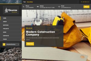 Download Grafon - Construction / Renovate Wordpress Theme WordPress theme for architects, furniture designers, photographers, construction companies.