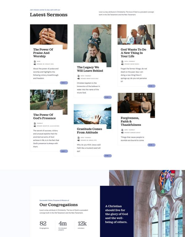 Download Gratia - Church & Religion WordPress Theme Gratia is the perfect choice for churches or religious congregations.