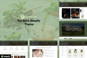 Download Greenie - Organic Tea, Coffee Store Shopify Theme Shopify Template for Tea, Coffee eCommerce Websites. Responsive Organic Food, Herbal Spices Shop.