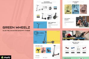 Download GreenWheelz - Single Product Shop Shopify OS 2.0 One Product Shop, Single Product Landing Page eCommerce Store. Vehicle, App, Electronic Devices Shop