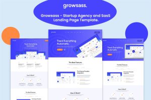 Download Growsass - Startup Agency and SasS Landing Page Grosass – Startups, App Landing & SaaS Website Template is the SaaS, Software, Web Application Etc.