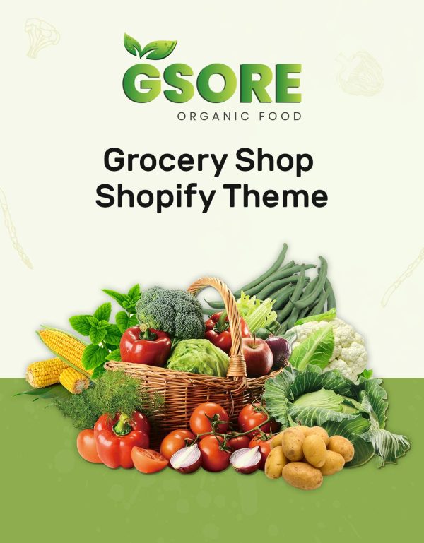 Download Gsore – Grocery and Organic Food Shop Shopify Them This eye-catching Shopify theme is looking nice for its clean and smooth design.