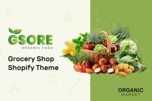 Download Gsore – Grocery and Organic Food Shop Shopify Them This eye-catching Shopify theme is looking nice for its clean and smooth design.