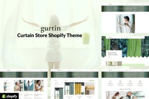 Download Gurtin - Windows Curtains & Blinds Store Shopify Interior & Exterior Designs, furniture, Blinds, Decoration single, Windows ecommerce store, 2.0.
