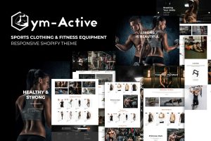 Download Gym Active - Sports Clothing & Fitness Equipment Sports Clothing & Fitness Equipment Shopify Theme