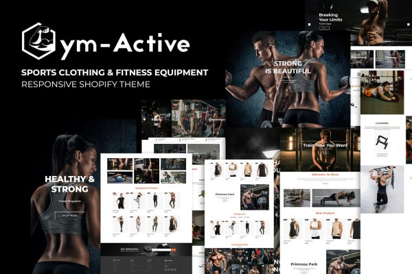 Download Gym Active - Sports Clothing & Fitness Equipment Sports Clothing & Fitness Equipment Shopify Theme