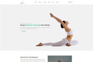 Download Handstand - Gym & Fitness HTML Template The template is built for Sport Clubs, Health Clubs, Gyms, Fitness Centers etc.