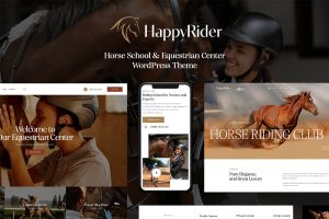 Download Happy Rider Horse School & Equestrian Center WordPress Theme