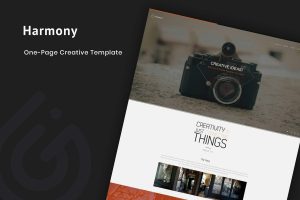 Download Harmony - Animated One-Page HTML 5 Template Minimal and elegant One page Template.