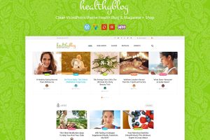 Download Healthy Living Blog with Online Store WordPress Theme
