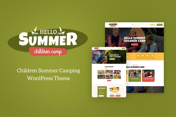 Download Hello Summer A Children's Camp WordPress Theme