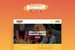 Download Hello Summer A Children's Camp WordPress Theme