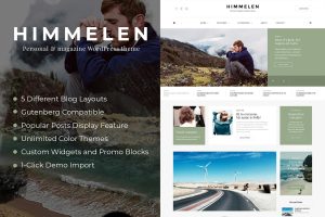 Download Himmelen - Personal Minimal WordPress Blog Theme One of the fastest, clean and aesthetic responsive WordPress Blogging themes