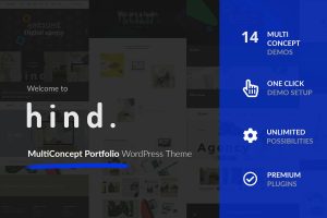 Download Hind - Multi-Concept Portfolio & Photography theme One of the fastest, clean, aesthetic responsive Creative WordPress Portfolio and Photography themes