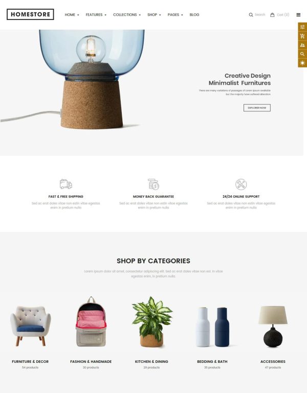 Download HomeStore - Furniture Sections Shopify Theme Modern, Minimal & Multipurpose Shopify Theme with Sections