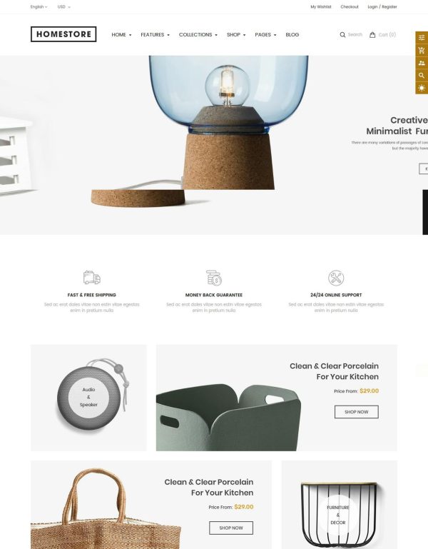 Download HomeStore - Furniture Sections Shopify Theme Modern, Minimal & Multipurpose Shopify Theme with Sections