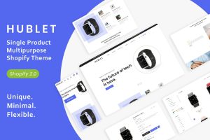 Download Hublet - The Single product Shopify Theme Drag & Drop Shopify Theme Sections Multipurpose Single product shopify theme Single product
