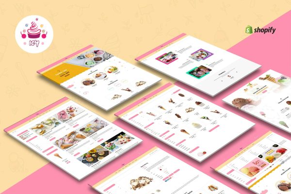 Download Icy - Ice Cream Sectioned Shopify Theme Responisve Shopify Theme for Icecream Parlors, Cookie Shop and Choclate Shops ecommece Websites.