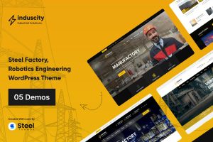 Download Induscity - Metal & Steel Factory WordPress Theme Induscity - specifically made for sectors like metal & steel industries, machinery industry business