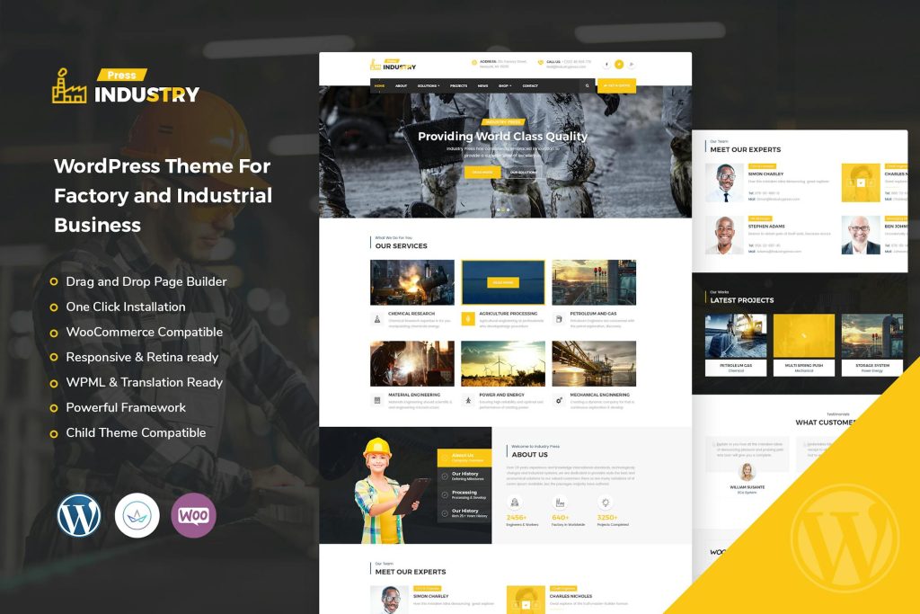 Industry - Factory and Industrial WordPress Theme - Prime Access