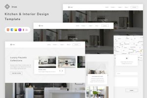 Download inox - Kitchen & Interior Design Template architect, architecture, building, construction, decor, estate, furniture, house, house design, html