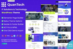 Download IT Solutions & Technology WordPress Theme Quantech – IT Solutions & Technology IT Services, IT Business, IT and Software Services, Web Agency