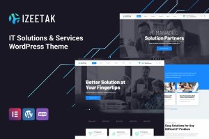 Download Izeetak – IT Solutions & Services WordPress Theme IT Solutions & Technology Websites Elementor WordPress Theme