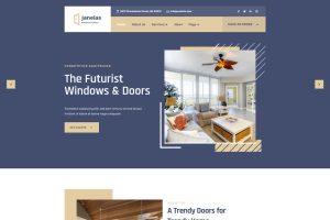 Download Janelas – Windows & Doors Services HTML Template aluminum, awnings, building, doors, exterior design, fiberglass, garage, glass, metal, plastic, sid