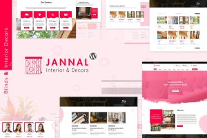 Download Jannal - Curtains, Blinds & Interior Decor Theme Curtains, Blinds WordPress Theme. Interior Design, Window essentials and Decor Materials Online Shop