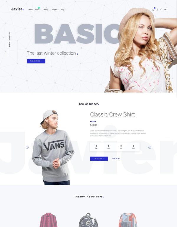 Download Javier - Premium Shopify Theme