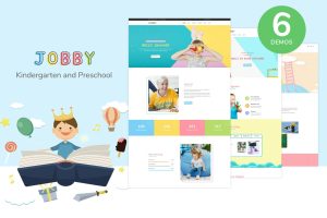 Download Jobby - Day Care and Kindergarten HTML5 Template  Day Care and Kindergarten free ecommerce portfolio landing page blog dashboard bootstrap animated