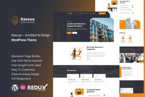 Download Kasuua – Architect & Design WordPress Theme