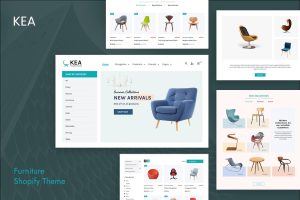 Download Kea - eCommerce Interior, Furniture Shopify Theme Responsive Furniture Store Website Design. Tables, Chair, Decor, Wallpapers, Wall Arts Shop Template