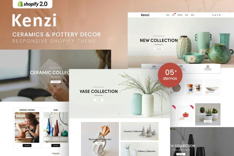 Download Kenzi - Ceramics & Pottery Decor Shopify Theme Ceramics & Pottery Decor Shopify Theme